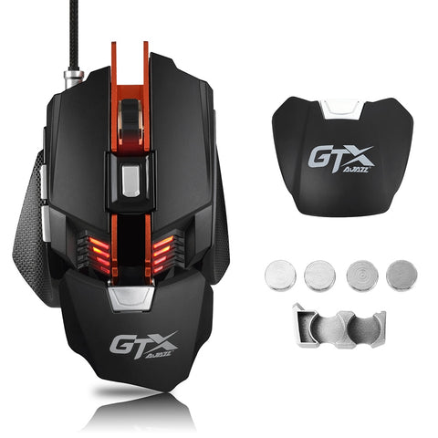 7 Buttons LED Backlight USB Wired Gaming Mouse