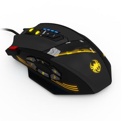 12 Buttons 7 LED Lights USB Wired Gaming Mouse