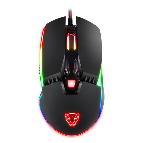 8 Buttons 5000 DPI RGB Backlight USB Wired Gaming Mouse
